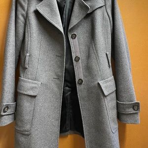 Express Gray Peacoat